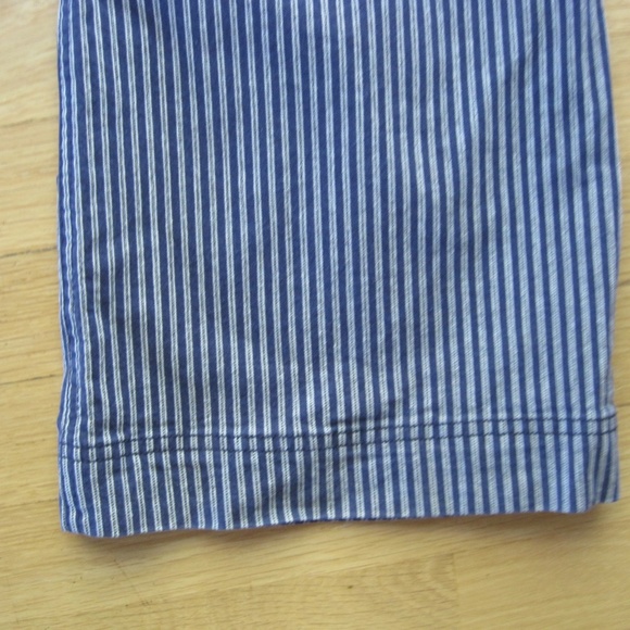 Boden Blue & White Striped Button Up The Southhampton Sailor Jean Size 10 R - Picture 9 of 10